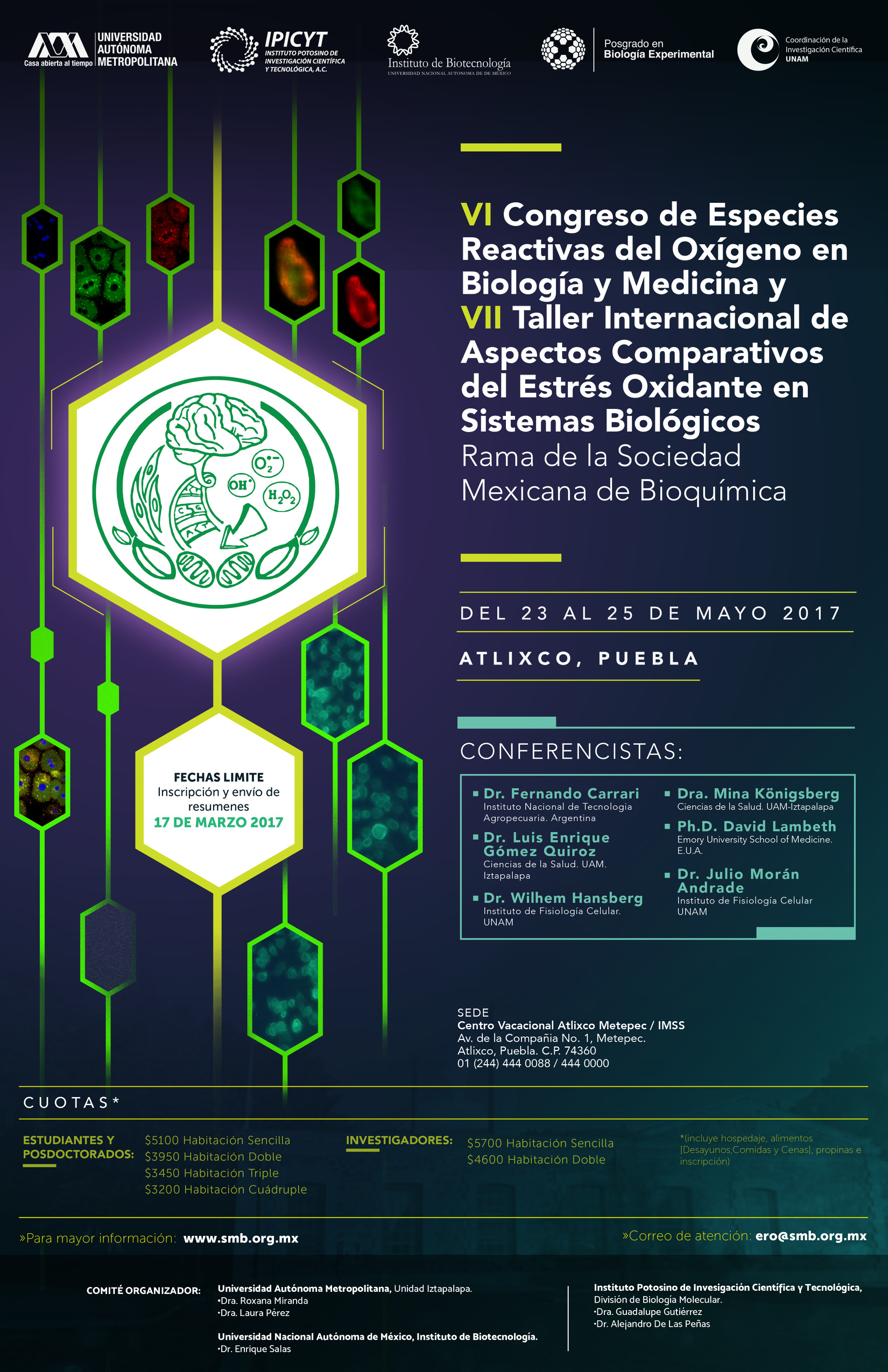 VI Congreso de Especies Reactivas del Oxigeno en Biología y Medicina